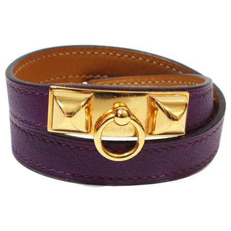 hermes bracelet purple